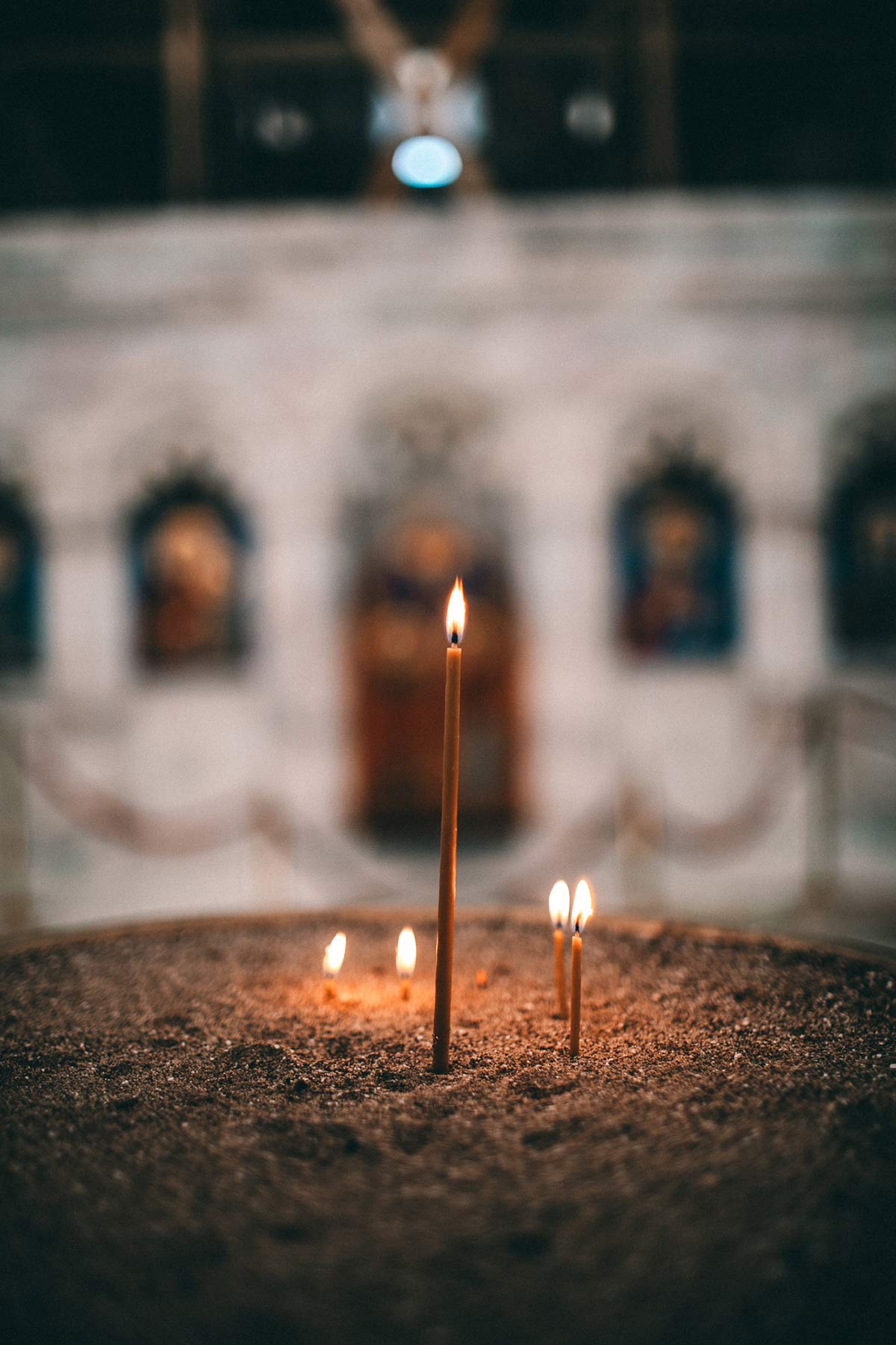 Kerzen Kloster Bobde